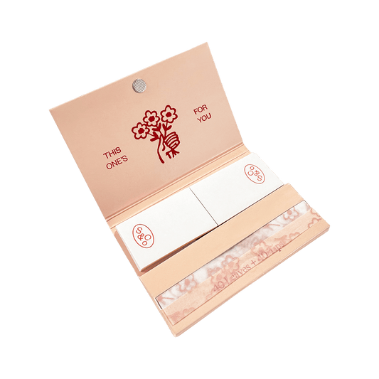 Floral Pink Rolling Papers - Sackville & Co.