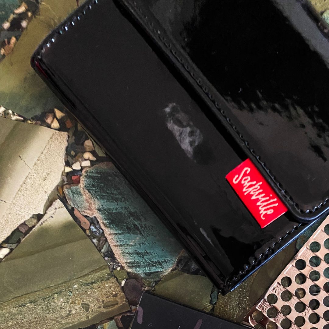 The Stash Wallet Black Patent