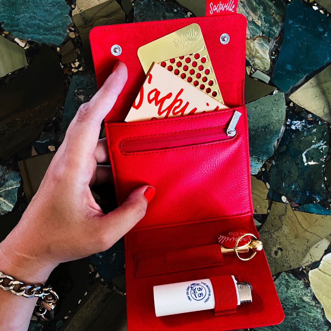 The Stash Wallet Red Patent