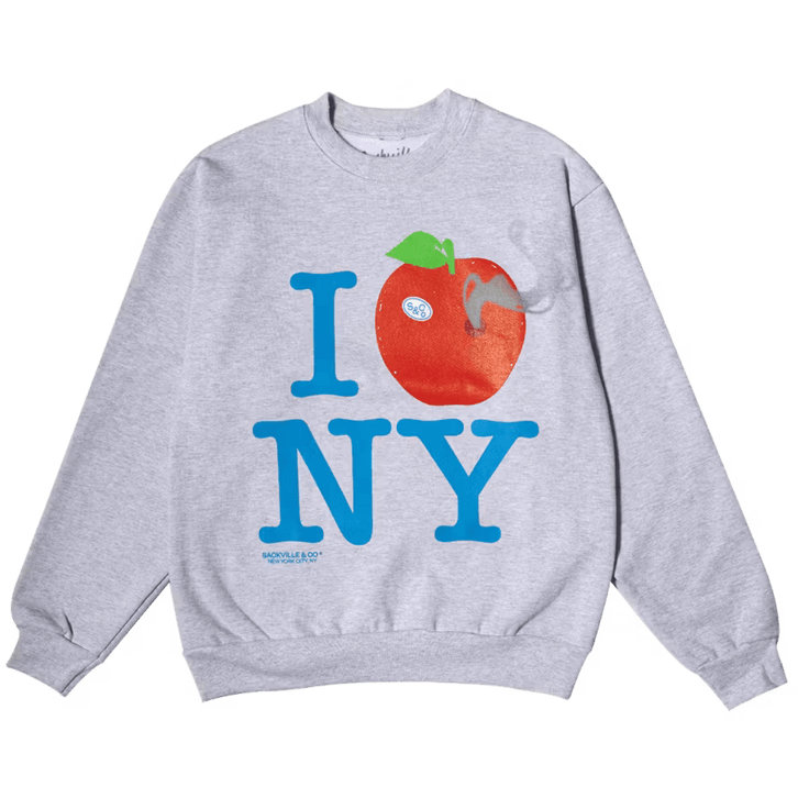 Greetings from NY Grey Crew Sweater - Sackville & Co.