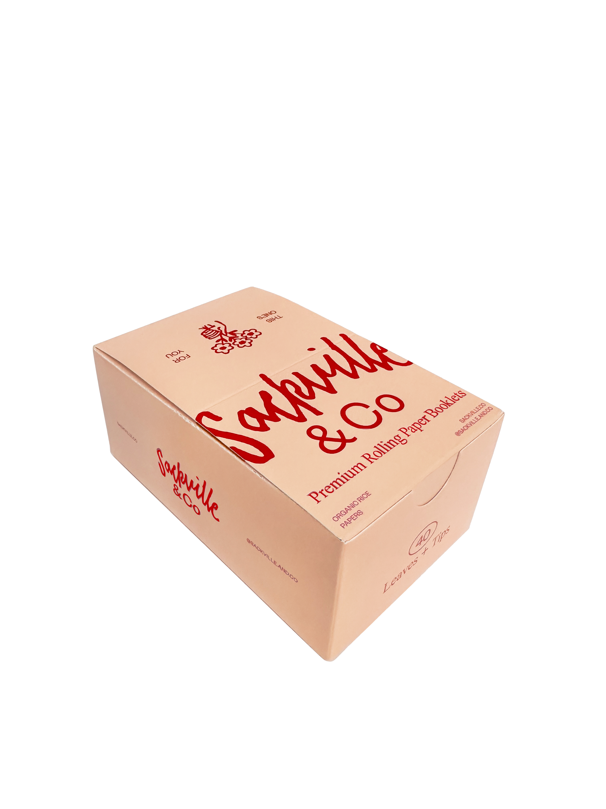 Floral Pink Rolling Papers - 22 Case - Sackville & Co.