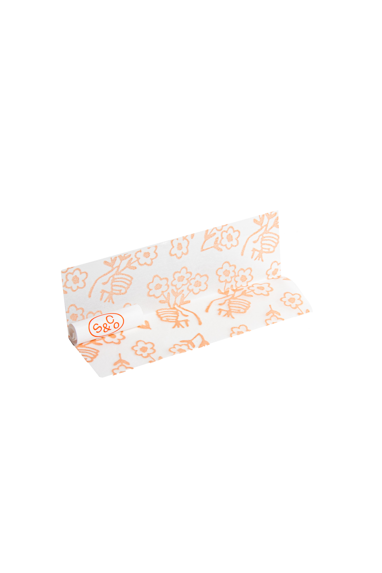 Floral Pink Rolling Papers - 22 Case