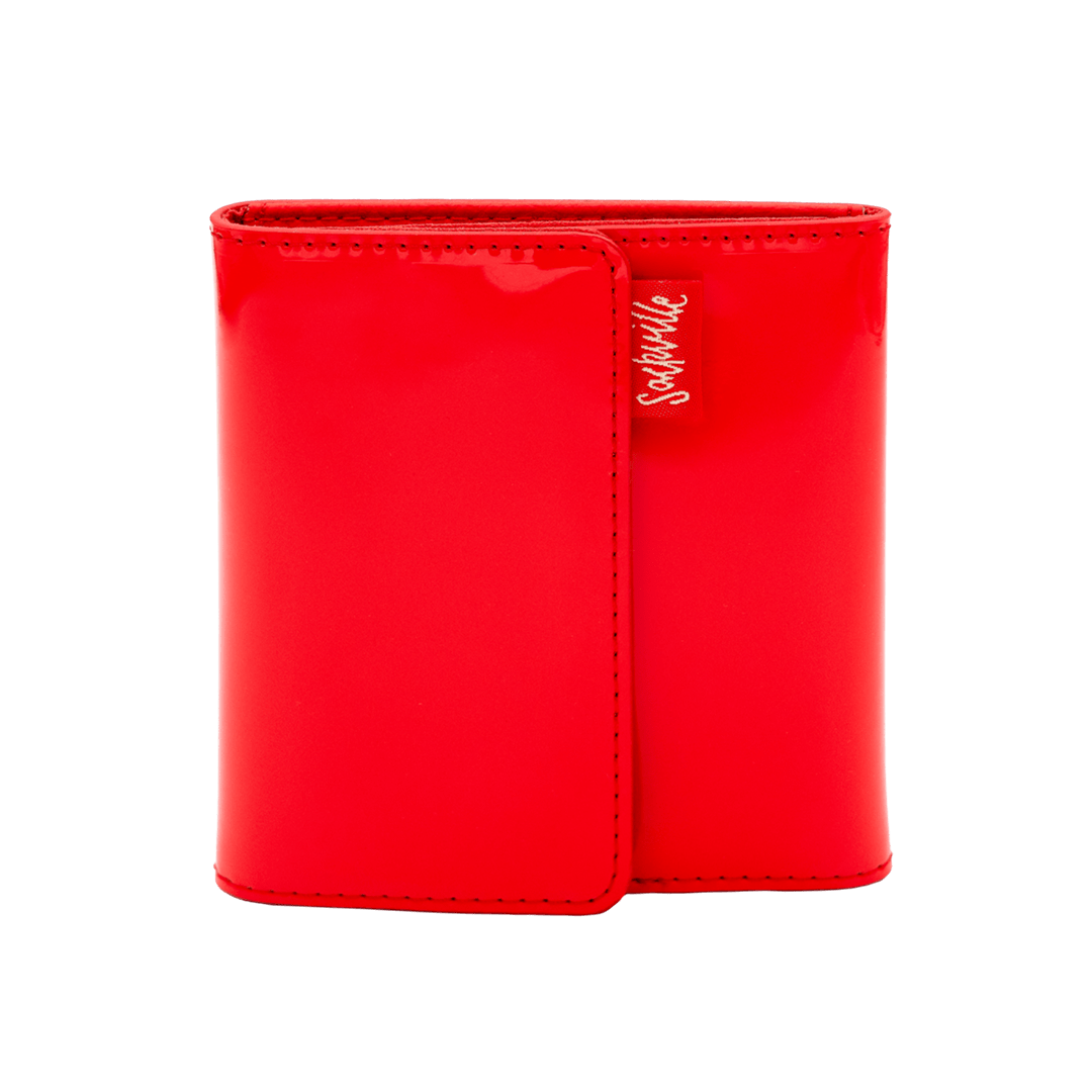 The Stash Wallet Red Patent